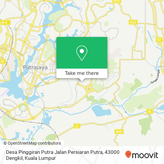 Desa Pinggiran Putra Jalan Persiaran Putra, 43000 Dengkil map