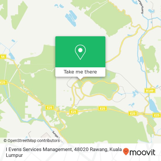 Peta I Evens Services Management, 48020 Rawang