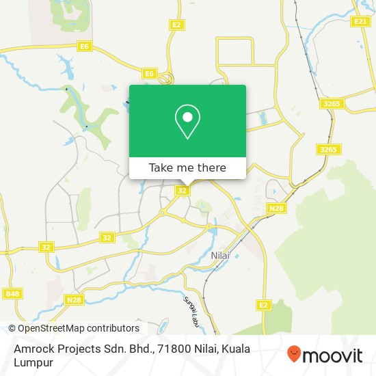 Amrock Projects Sdn. Bhd., 71800 Nilai map