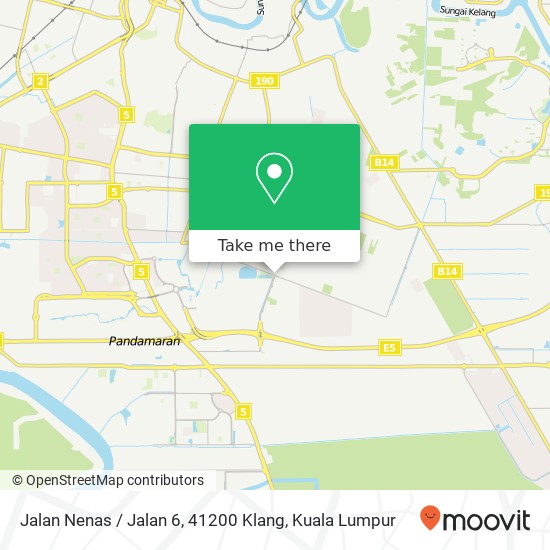 Peta Jalan Nenas / Jalan 6, 41200 Klang