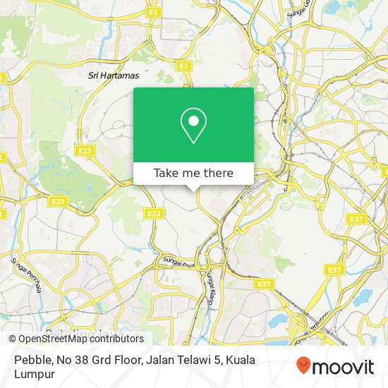 Pebble, No 38 Grd Floor, Jalan Telawi 5 map