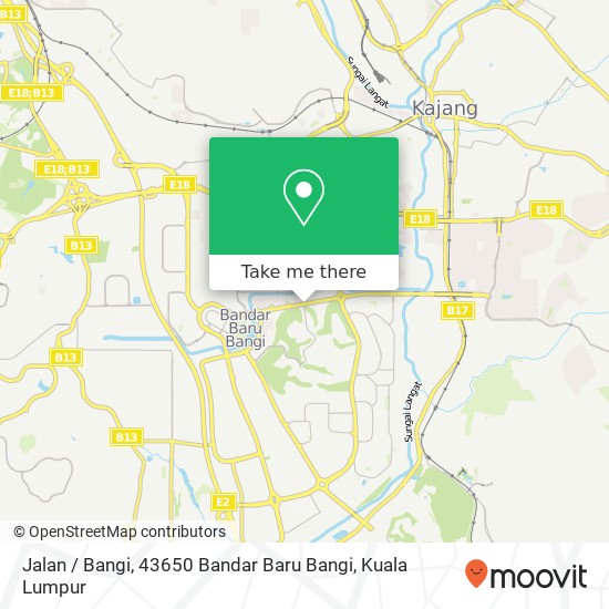 Peta Jalan / Bangi, 43650 Bandar Baru Bangi
