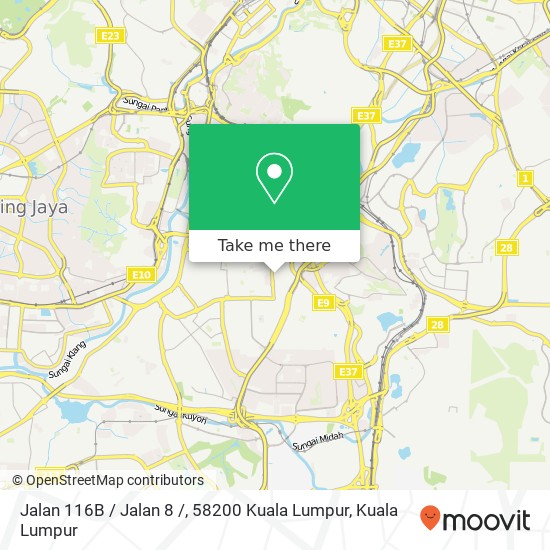 Peta Jalan 116B / Jalan 8 /, 58200 Kuala Lumpur