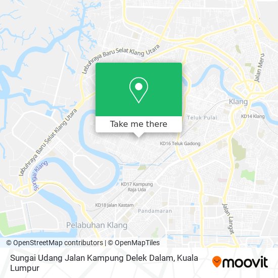 Sungai Udang Jalan Kampung Delek Dalam map