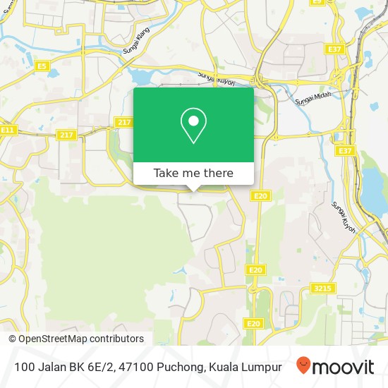 100 Jalan BK 6E / 2, 47100 Puchong map