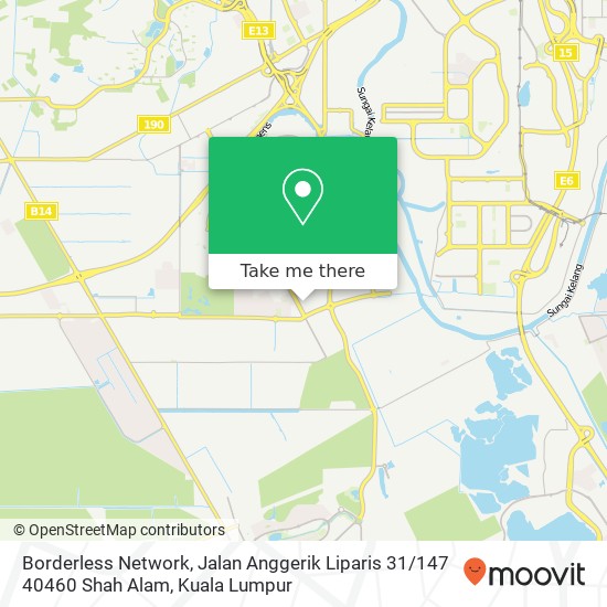 Peta Borderless Network, Jalan Anggerik Liparis 31 / 147 40460 Shah Alam