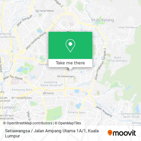 Peta Setiawangsa / Jalan Ampang Utama 1A / 1