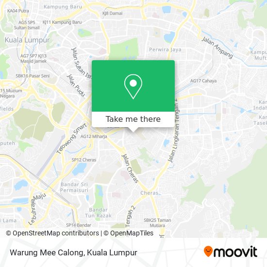 Peta Warung Mee Calong