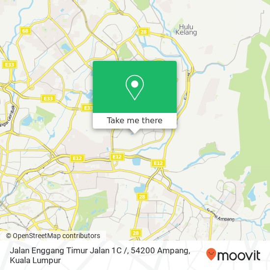 Jalan Enggang Timur Jalan 1C /, 54200 Ampang map