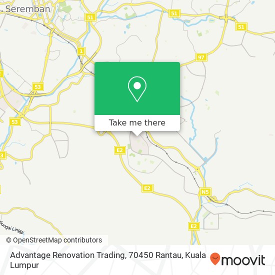 Advantage Renovation Trading, 70450 Rantau map