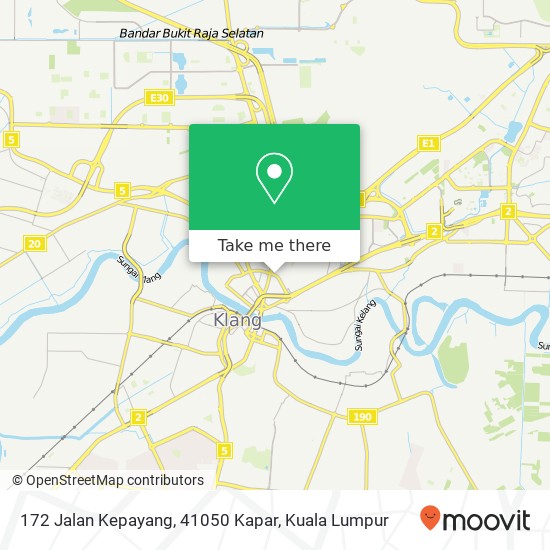 172 Jalan Kepayang, 41050 Kapar map