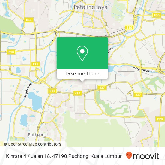 Kinrara 4 / Jalan 18, 47190 Puchong map