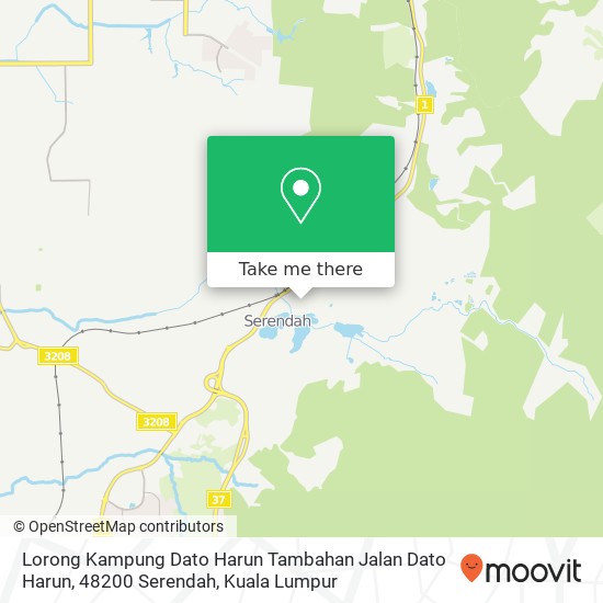 Peta Lorong Kampung Dato Harun Tambahan Jalan Dato Harun, 48200 Serendah