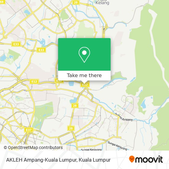 AKLEH Ampang-Kuala Lumpur map