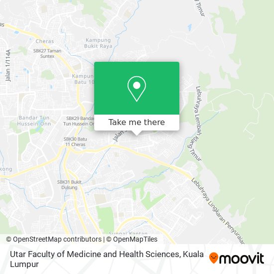 Utar Faculty of Medicine and Health Sciences map