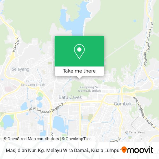 Masjid an Nur. Kg. Melayu Wira Damai. map