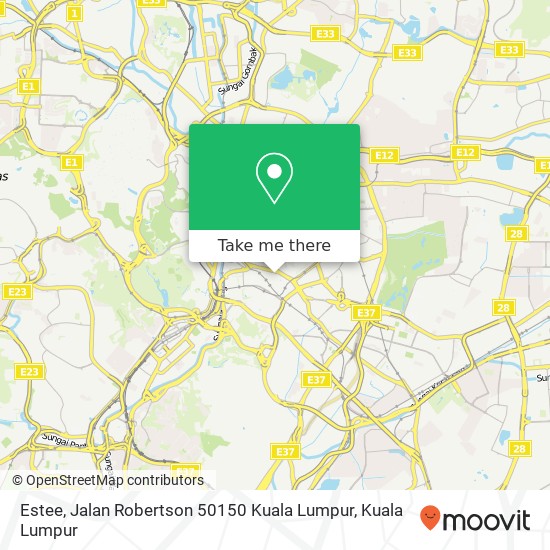 Peta Estee, Jalan Robertson 50150 Kuala Lumpur