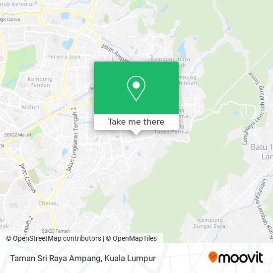 Peta Taman Sri Raya Ampang