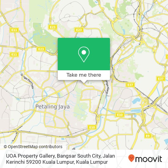 UOA Property Gallery, Bangsar South City, Jalan Kerinchi 59200 Kuala Lumpur map