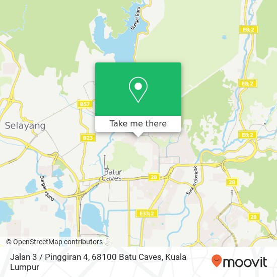 Peta Jalan 3 / Pinggiran 4, 68100 Batu Caves