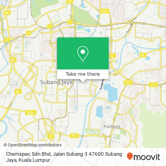 Chemspec Sdn Bhd, Jalan Subang 3 47600 Subang Jaya map