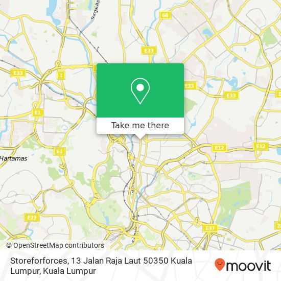 Storeforforces, 13 Jalan Raja Laut 50350 Kuala Lumpur map