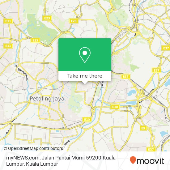 Peta myNEWS.com, Jalan Pantai Murni 59200 Kuala Lumpur