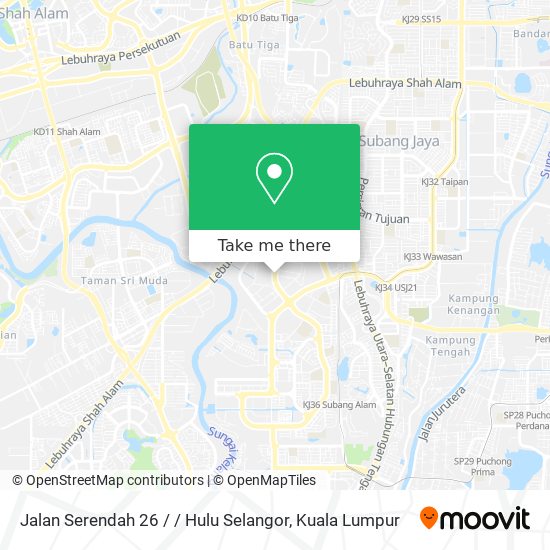 Jalan Serendah 26 / / Hulu Selangor map