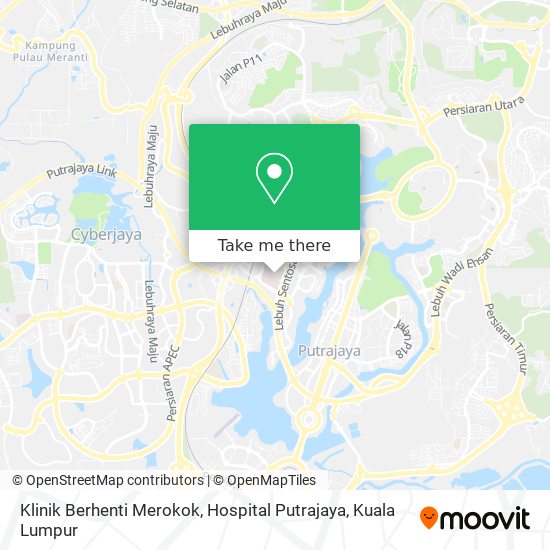 Klinik Berhenti Merokok, Hospital Putrajaya map