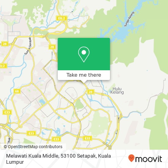 Melawati Kuala Middle, 53100 Setapak map