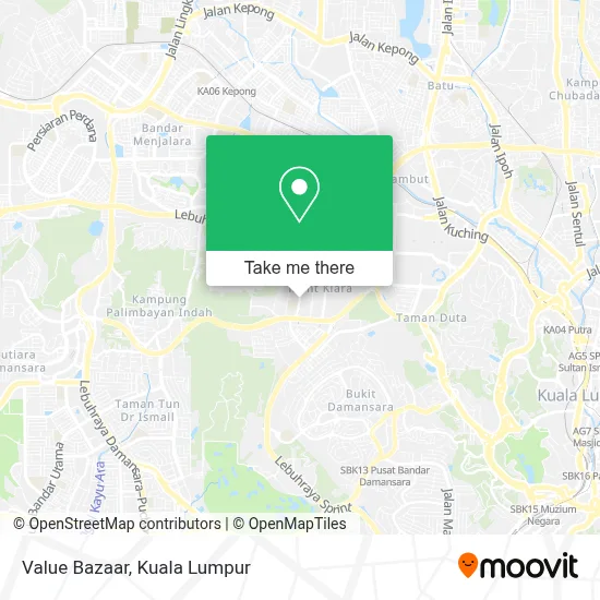 Value Bazaar map