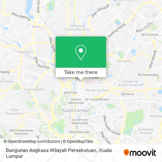 Bangunan Angkasa Wilayah Persekutuan. map