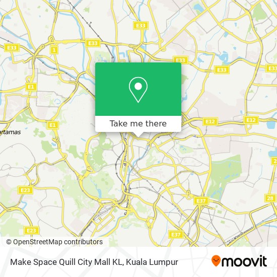 Make Space Quill City Mall KL map