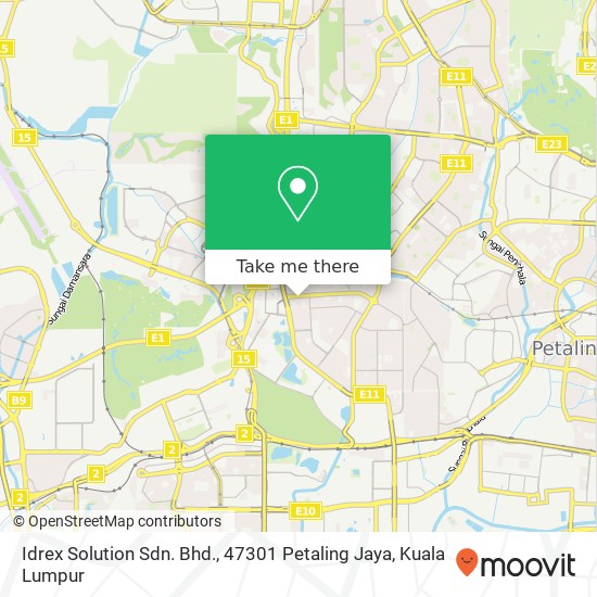 Idrex Solution Sdn. Bhd., 47301 Petaling Jaya map