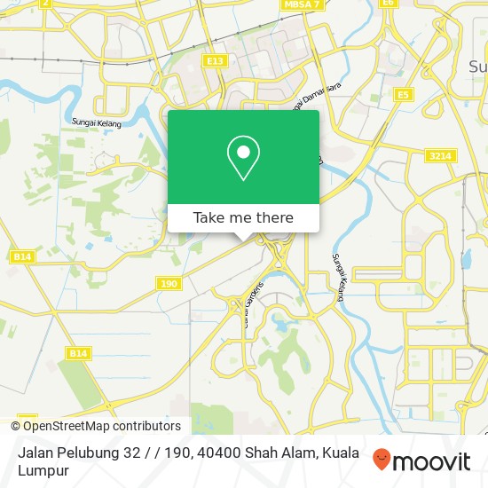 Peta Jalan Pelubung 32 / / 190, 40400 Shah Alam