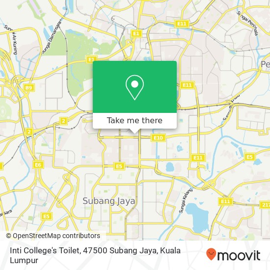 Inti College's Toilet, 47500 Subang Jaya map