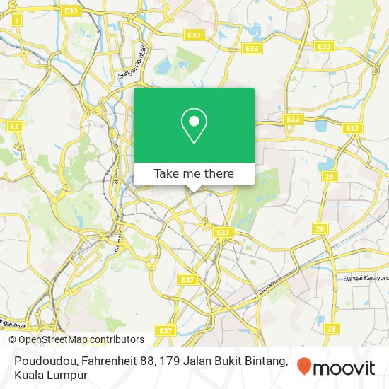 Poudoudou, Fahrenheit 88, 179 Jalan Bukit Bintang map