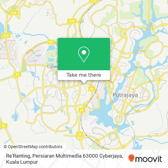 Re'Ranting, Persiaran Multimedia 63000 Cyberjaya map