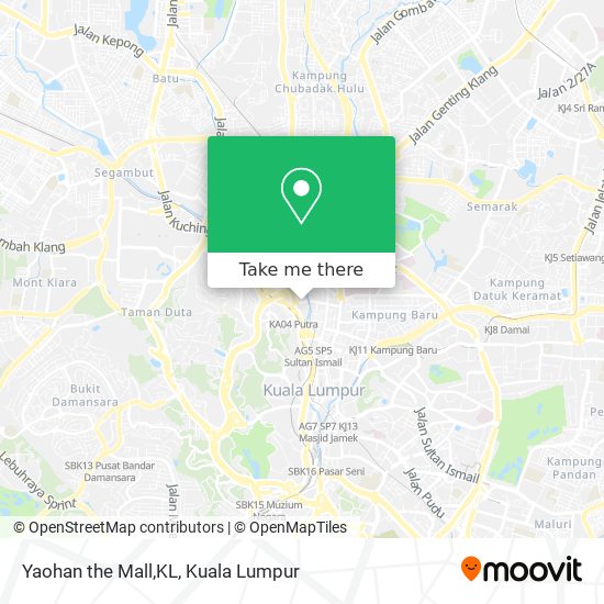 Yaohan the Mall,KL map