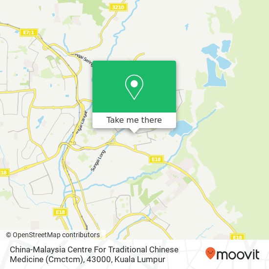 China-Malaysia Centre For Traditional Chinese Medicine (Cmctcm), 43000 map