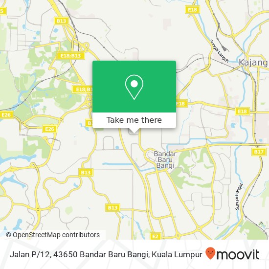 Jalan P / 12, 43650 Bandar Baru Bangi map