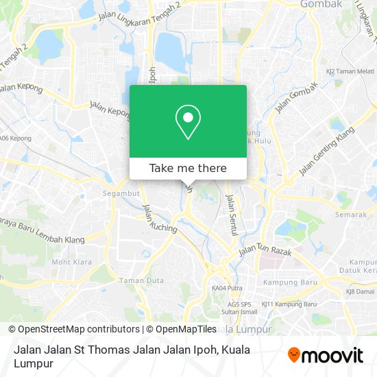 Jalan Jalan St Thomas Jalan Jalan Ipoh map