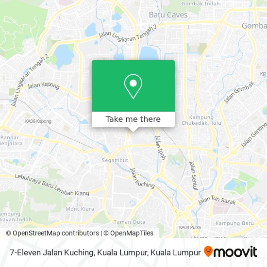 7-Eleven Jalan Kuching, Kuala Lumpur map