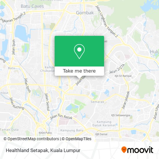 Healthland Setapak map