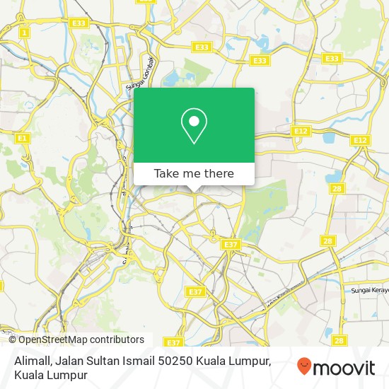 Alimall, Jalan Sultan Ismail 50250 Kuala Lumpur map