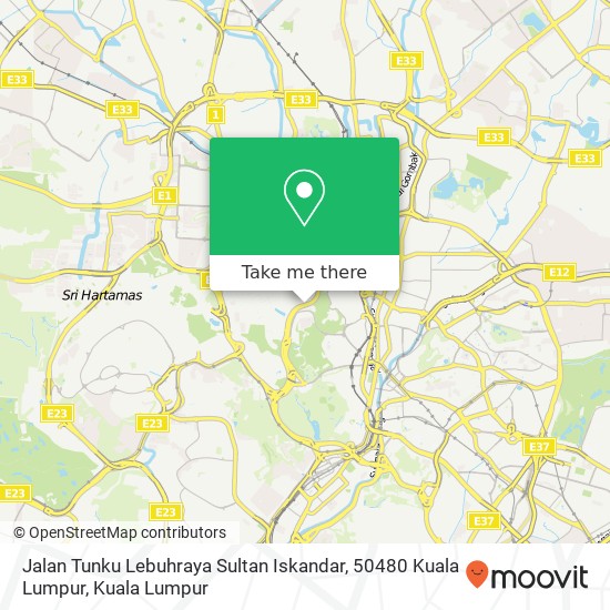 Jalan Tunku Lebuhraya Sultan Iskandar, 50480 Kuala Lumpur map