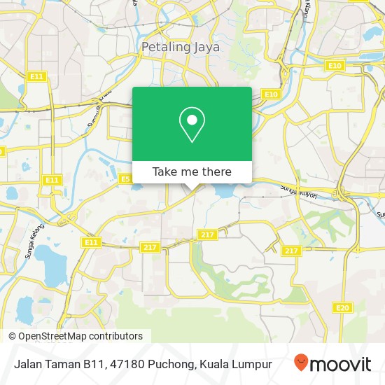 Jalan Taman B11, 47180 Puchong map