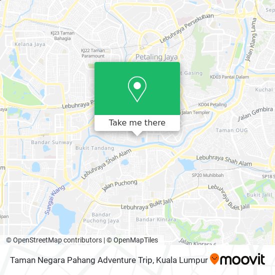 Peta Taman Negara Pahang Adventure Trip