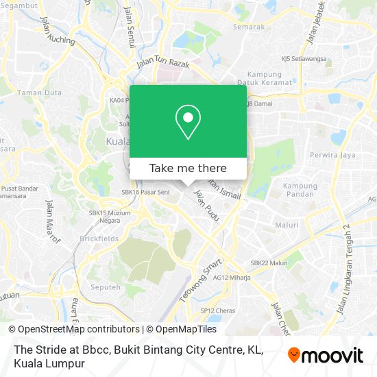 The Stride at Bbcc, Bukit Bintang City Centre, KL map