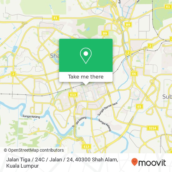 Peta Jalan Tiga / 24C / Jalan / 24, 40300 Shah Alam